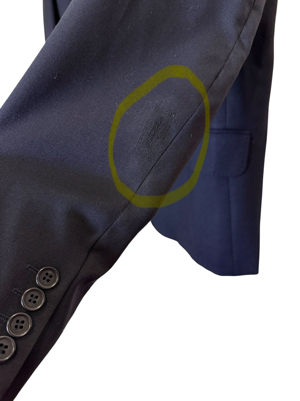 MaxMara Women’s Dark Navy Single-Button Minimalist Workwear Blazer sz 10 - Picture 16 of 16